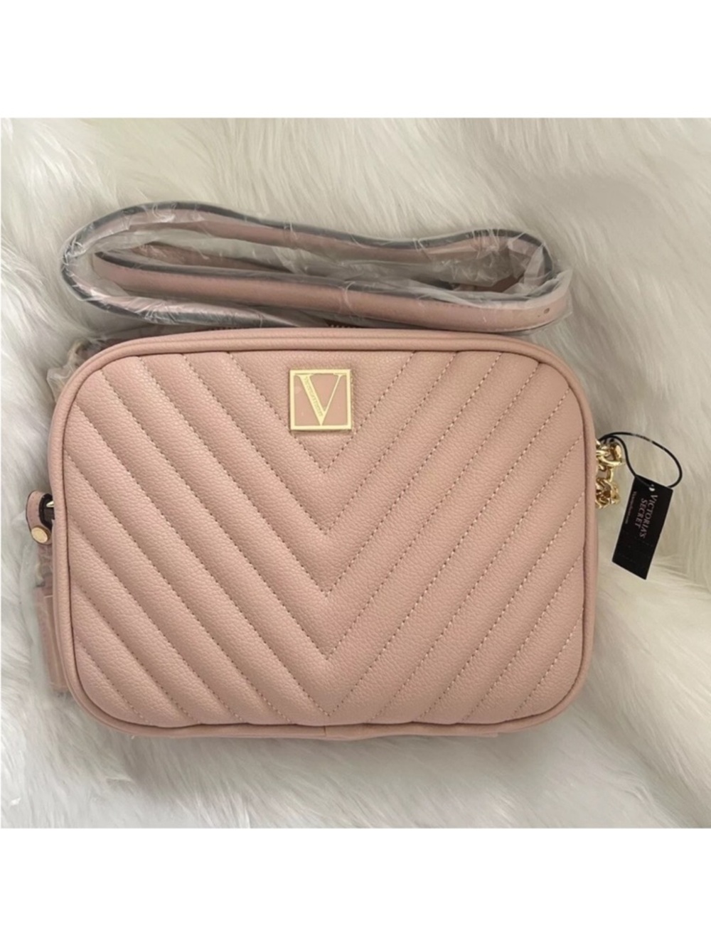 VS ORCHID BLUSH CROSSBODY CAMERA BAG NWT
